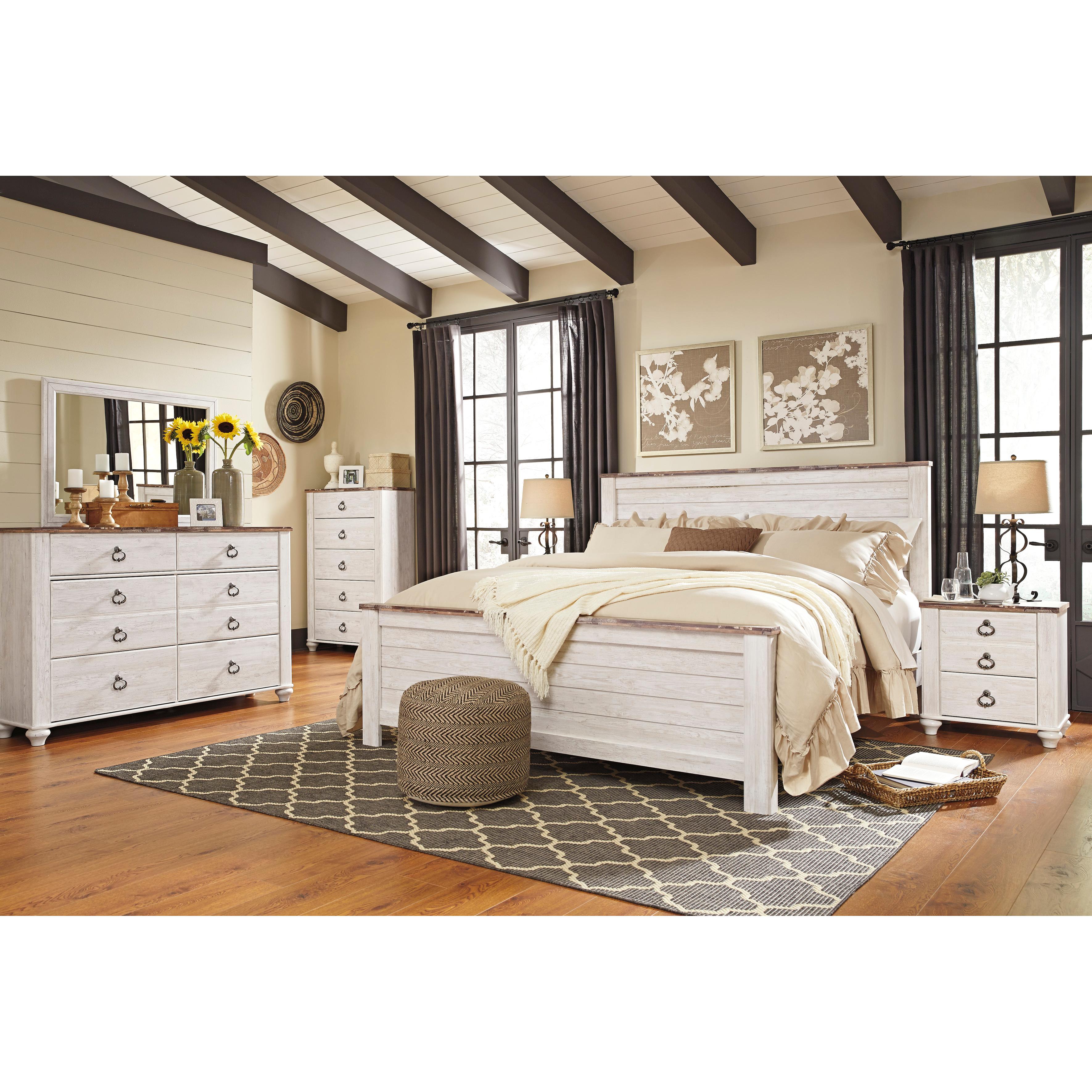 Signature Design by Ashley Willowton B267 7 pc King Panel