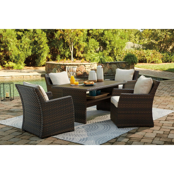 Signature Design by Ashley Easy Isle P4P455P3 55 5 pc Outdoor Dining Set IMAGE 1