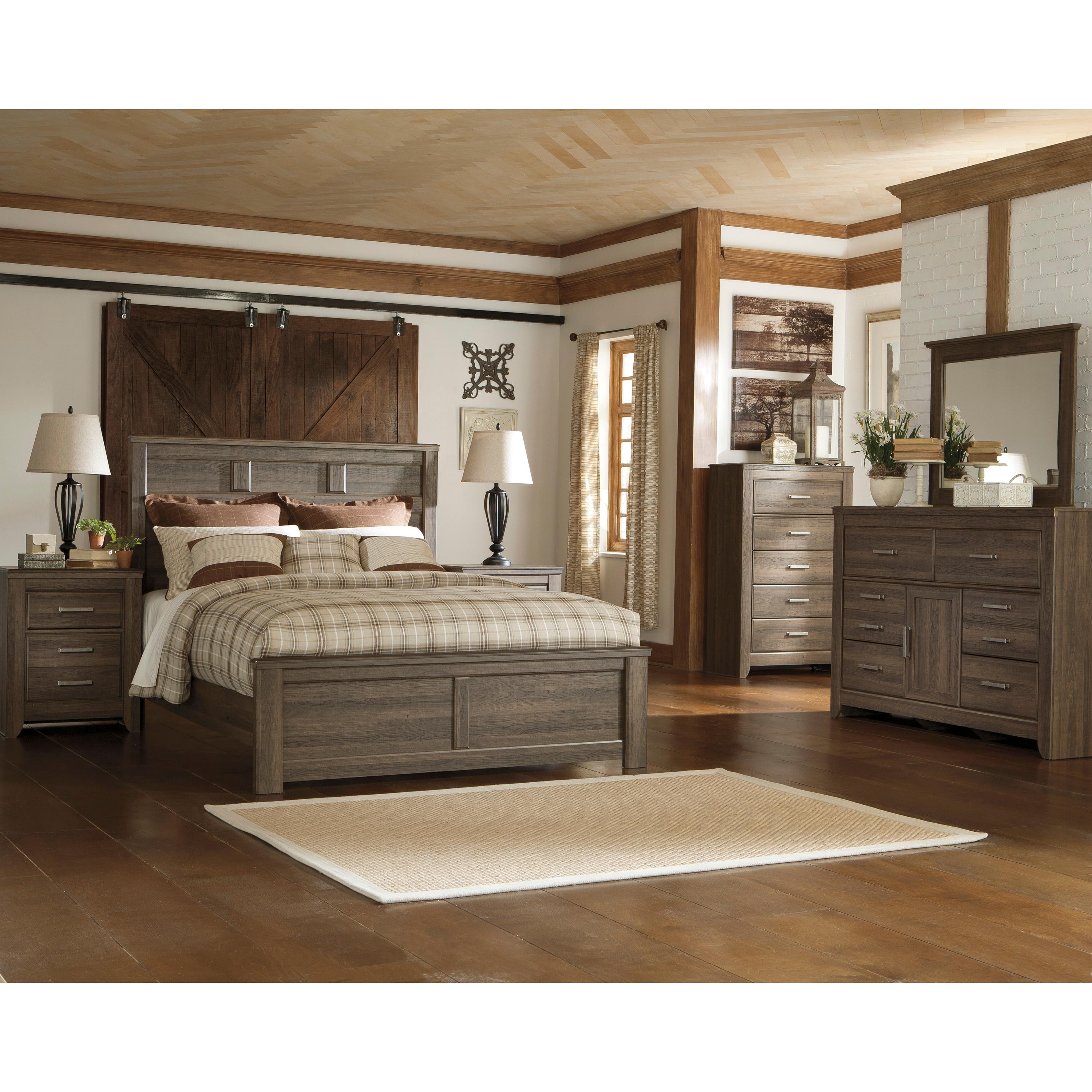 Signature Design by Ashley Juararo B251 7 pc King Panel Bedroom Set