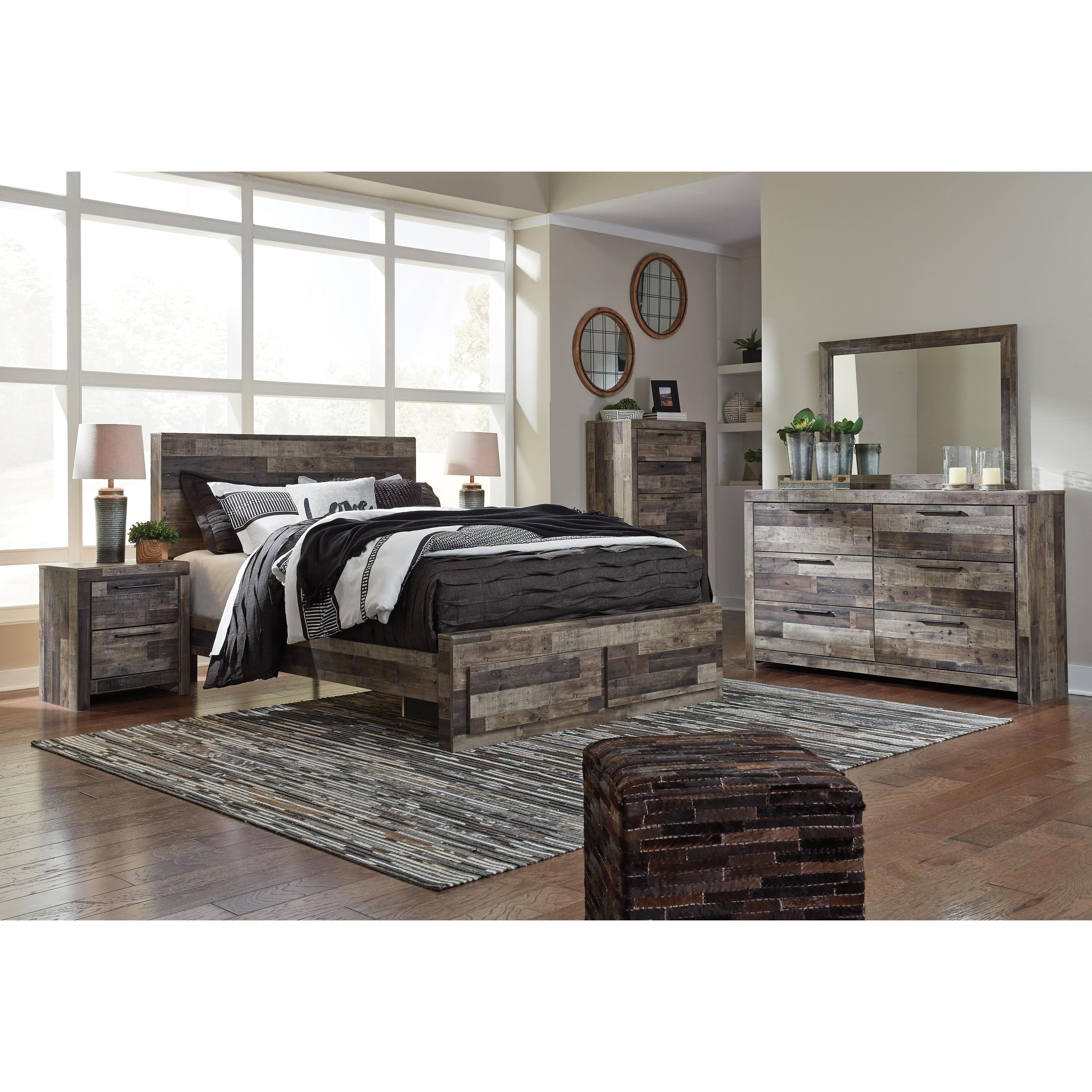 Benchcraft Derekson B200B39 6 pc Queen Panel Storage Bedroom Set
