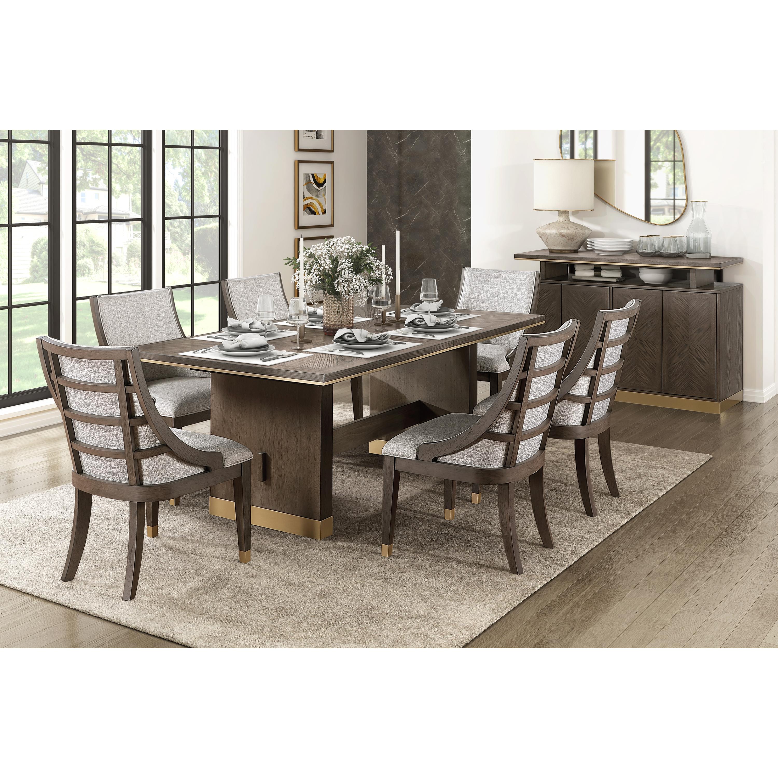 【IDEE】ＭＡＴＩＮ　ＤＩＮＩＮＧ　ＴＡＢＬＥ Homelegance 5933 7 pc Dining Set