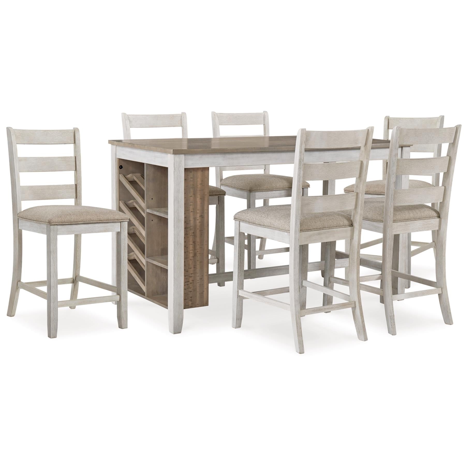 Signature Design by Ashley Skempton D394D8 7 pc Counter Height Dining