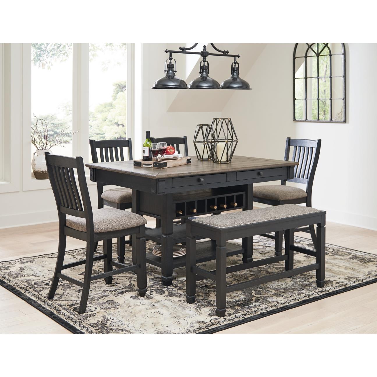 Signature Design by Ashley Tyler Creek D736D8 6 pc Counter Height Dini