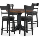 Signature Design by Ashley Valebeck D546D25 5 pc Counter Height Dining Set IMAGE 1