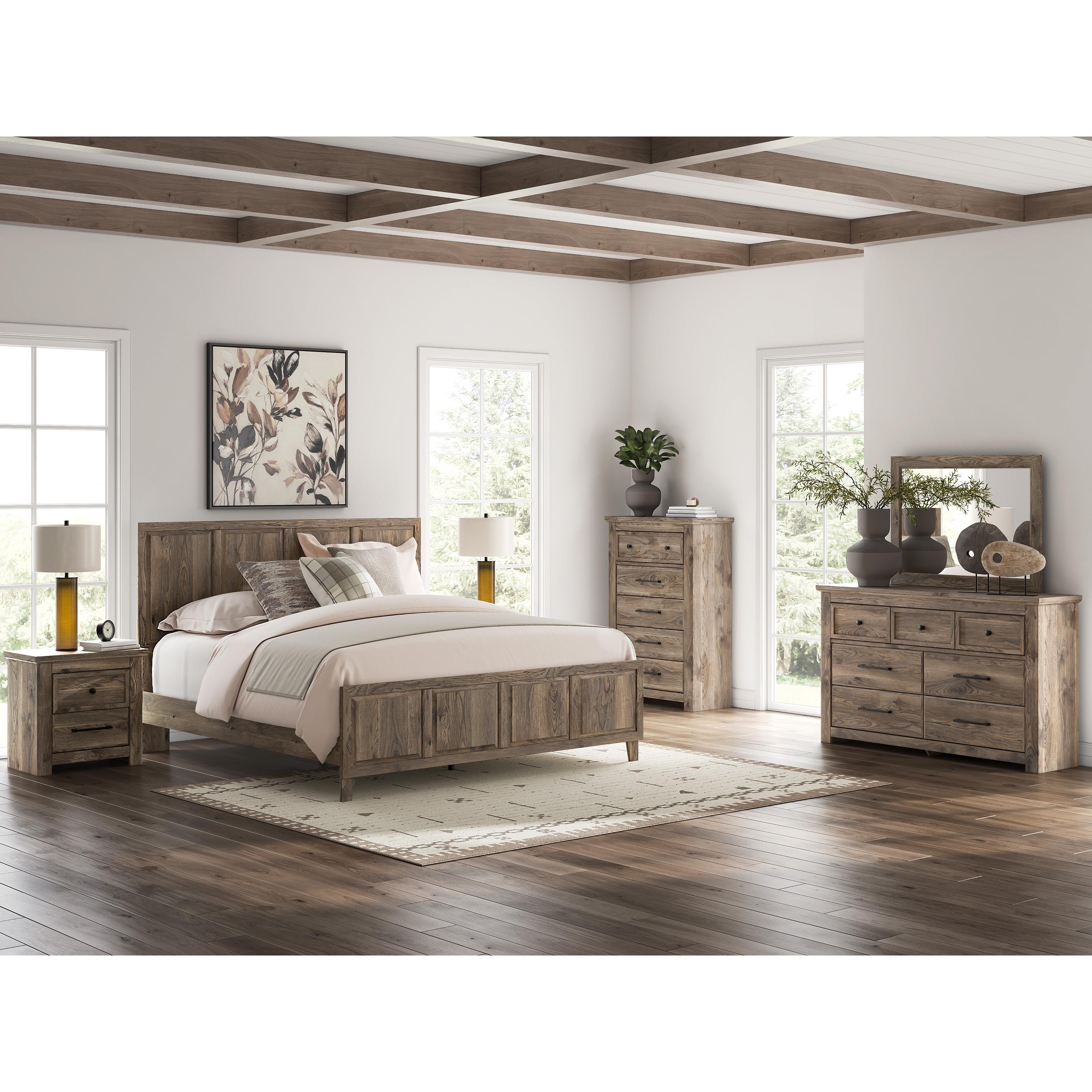Signature Design by Ashley Rusticott PCB2260 8 pc King Panel Bedroom S