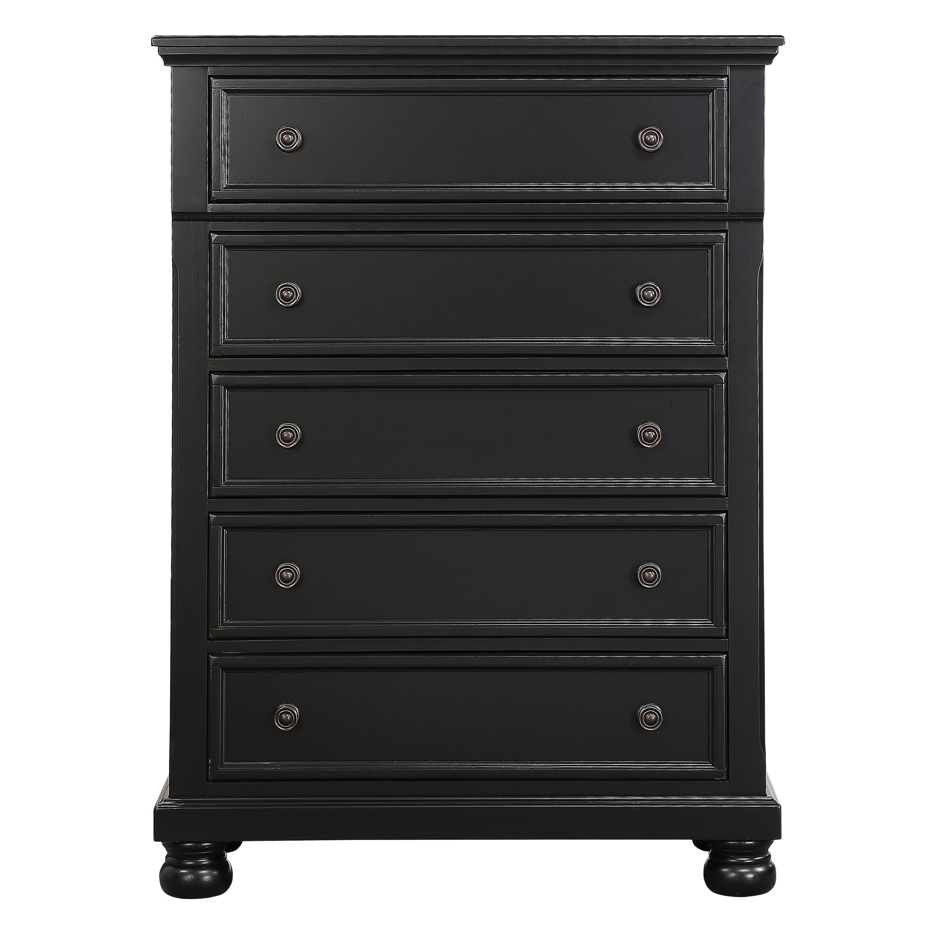 5 drawer black dresser Chest Z-195-05 Kith Furniture 195-05 Do not use chemical based abrasive cleaning materials Gizoon 5 Drawer Dresser, Black