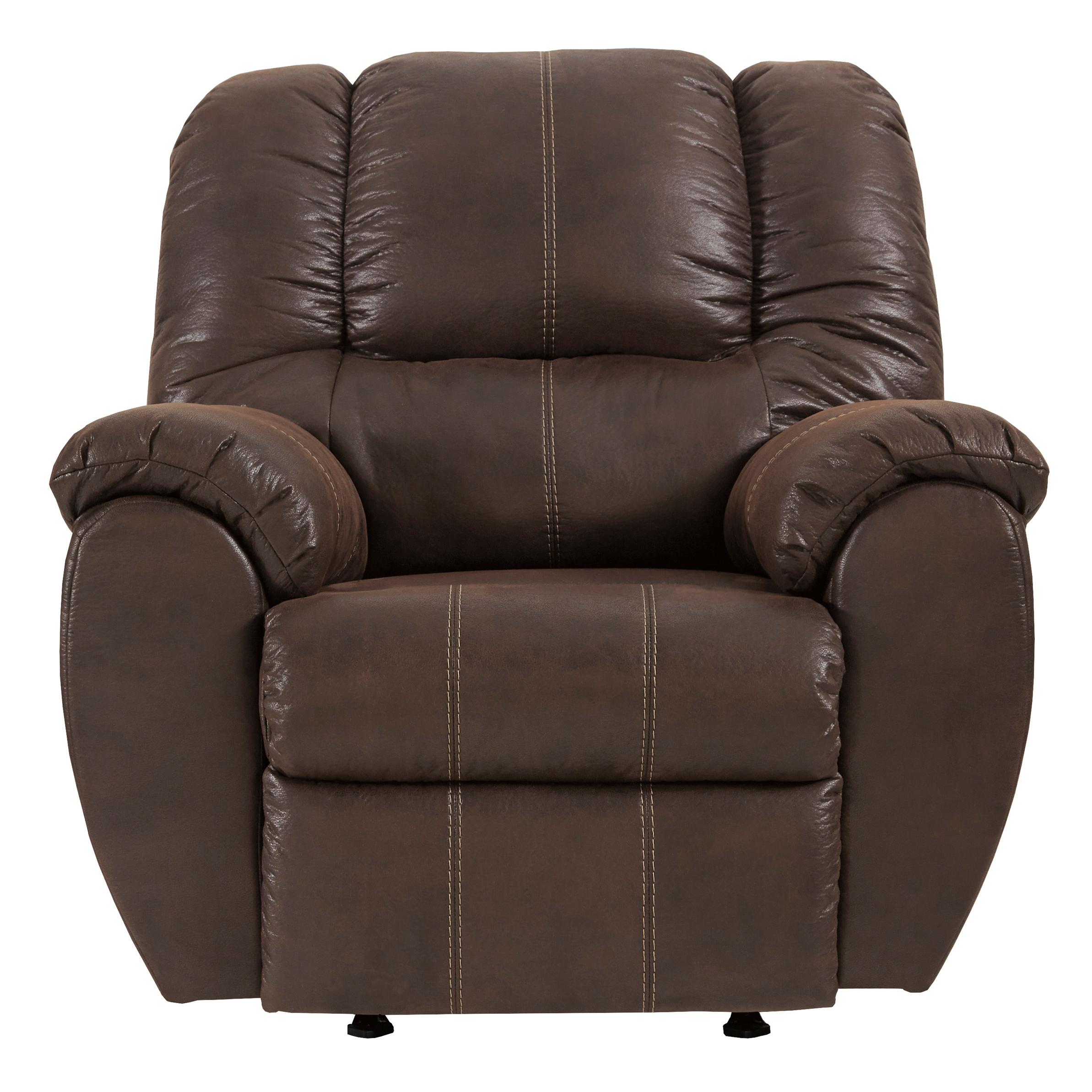 レオンパンクス☺︎ Signature Design by Ashley McGann Rocker Leather Look Recliner 1030125