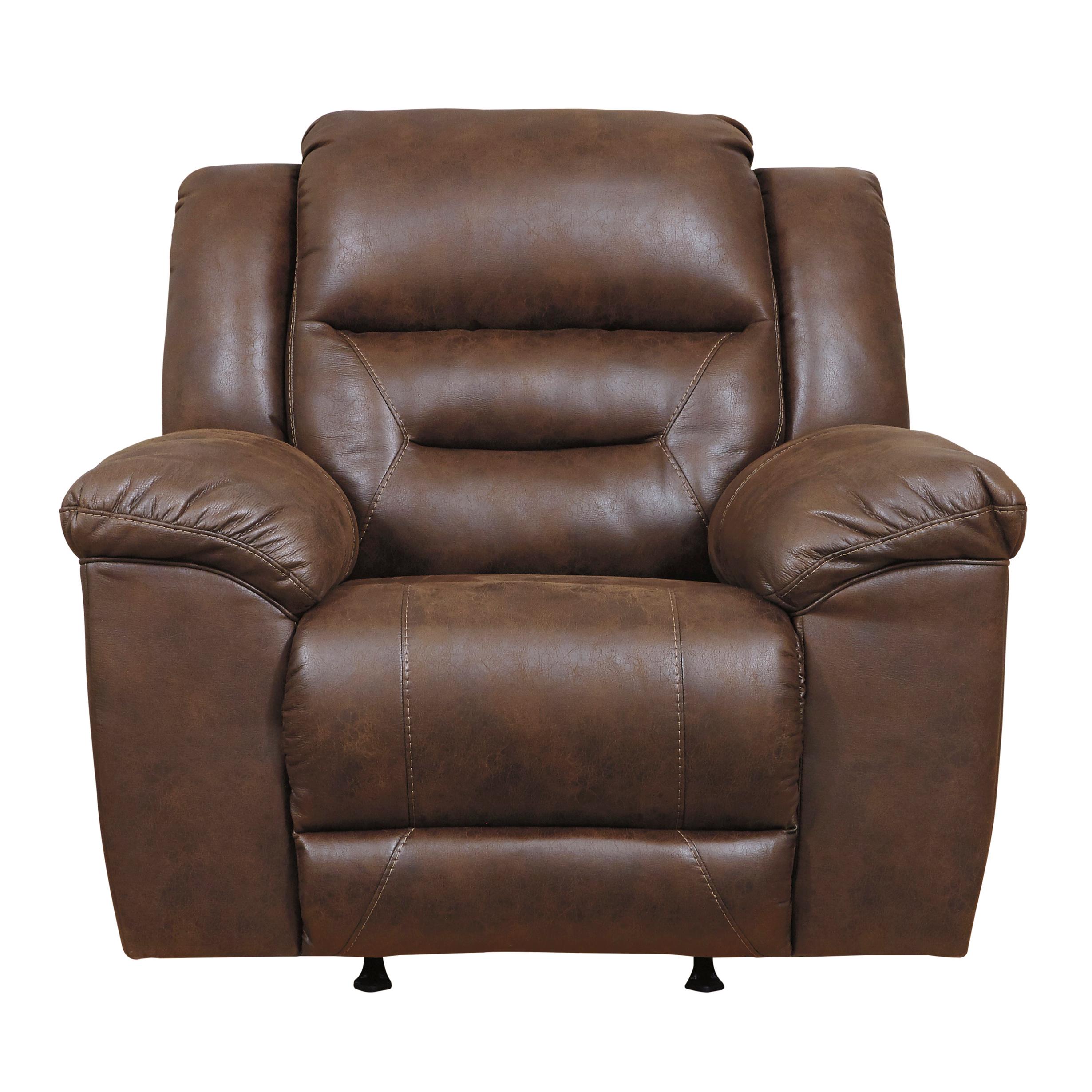 Signature Design by Ashley Stoneland Rocker Leather Look Recliner 3990