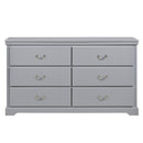 Homelegance Seabright 6-Drawer Dresser 1519GY-5 IMAGE 1