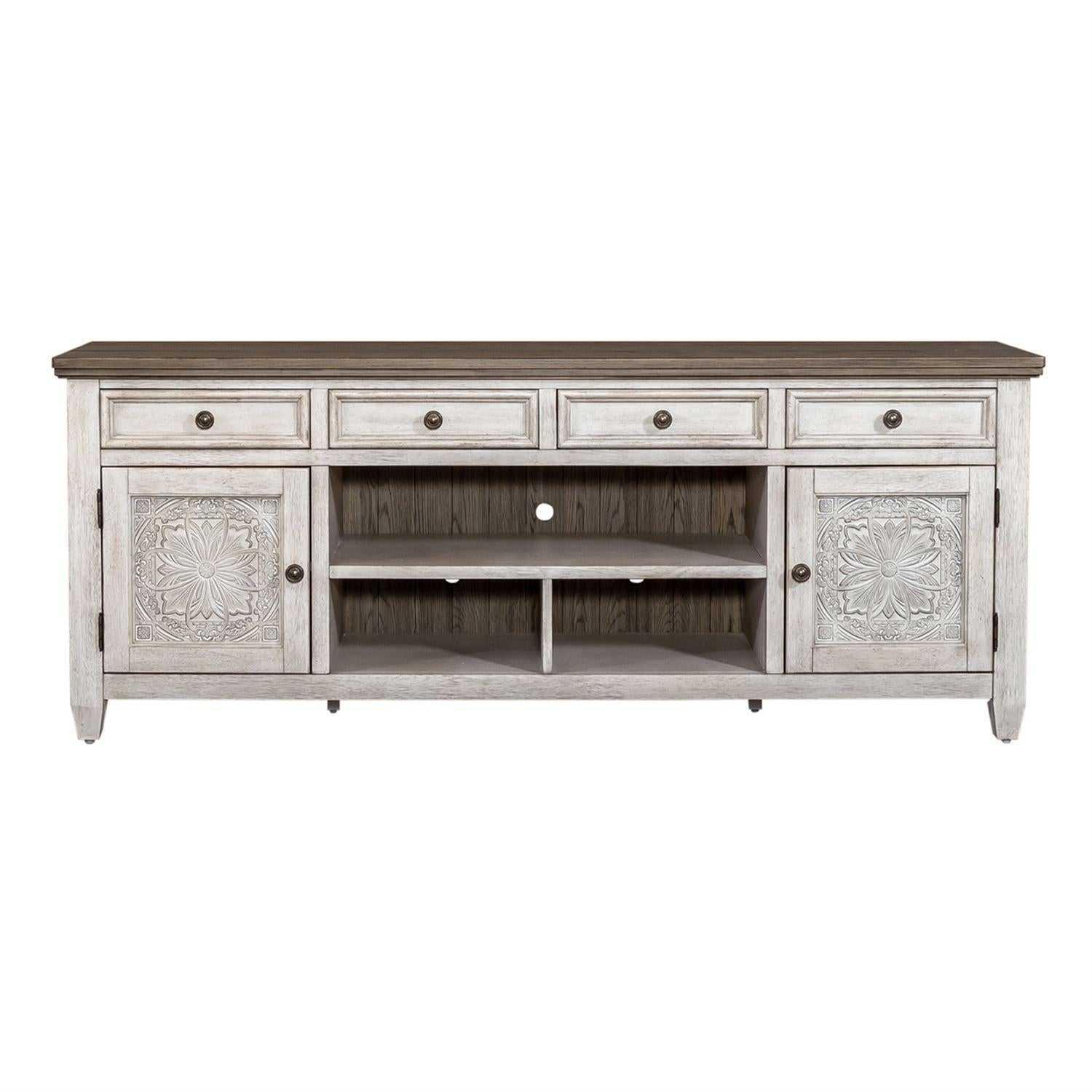 EDWIN ディスプレイ　アンティーク Liberty Furniture Industries Inc. Heartland 824-TV76T 76 Inch Tile TV