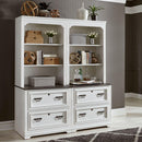  Liberty Furniture Industries Inc. Allyson Park 417-HOJ-2PCS Bunching Lateral File Cabinet with Hutch IMAGE 2