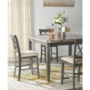 Signature Design by Ashley Square Curranberry Counter Height Dining Table with Stone Top D679-32 IMAGE 7