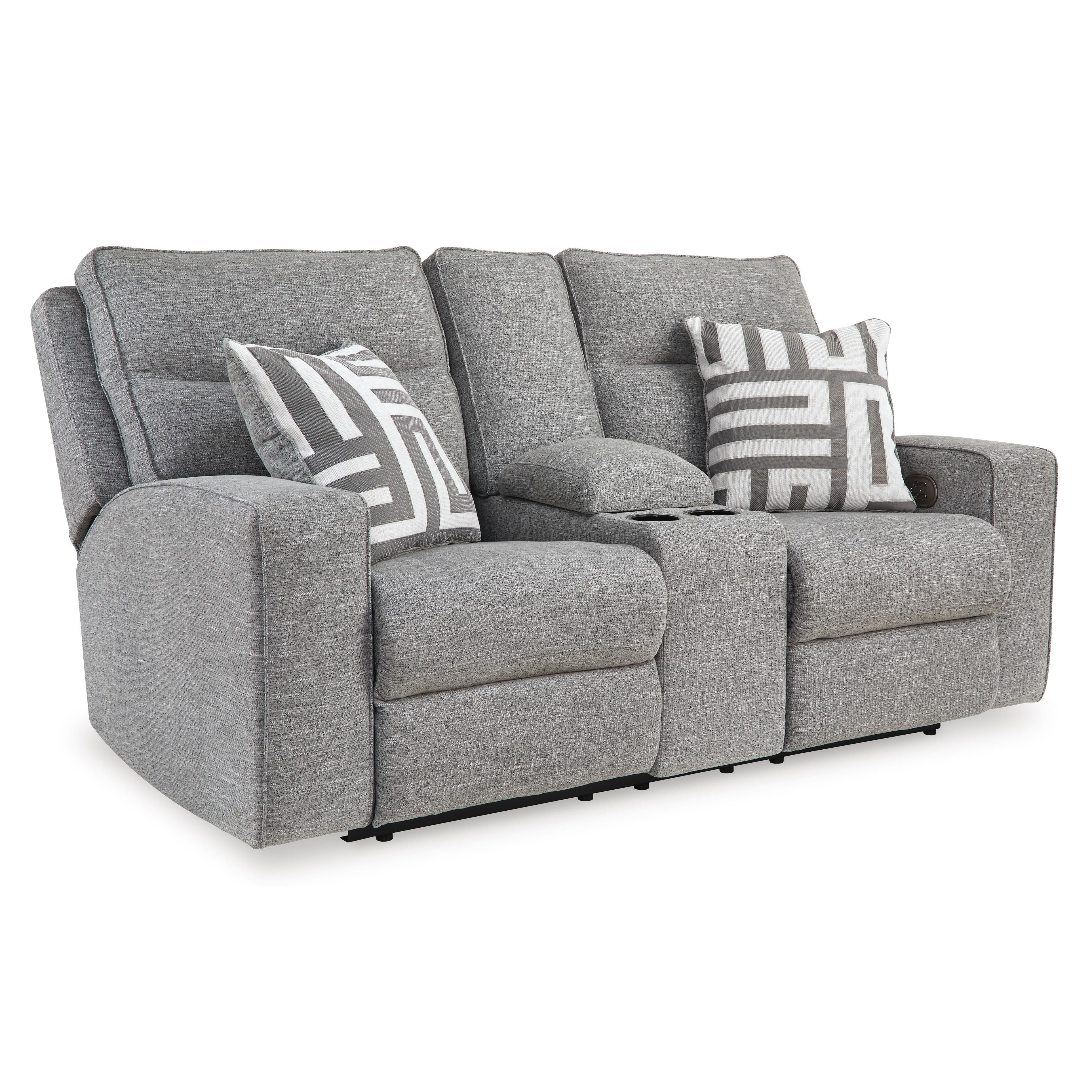 Signature Design by Ashley Biscoe 9050318 Power Reclining Loveseat wit