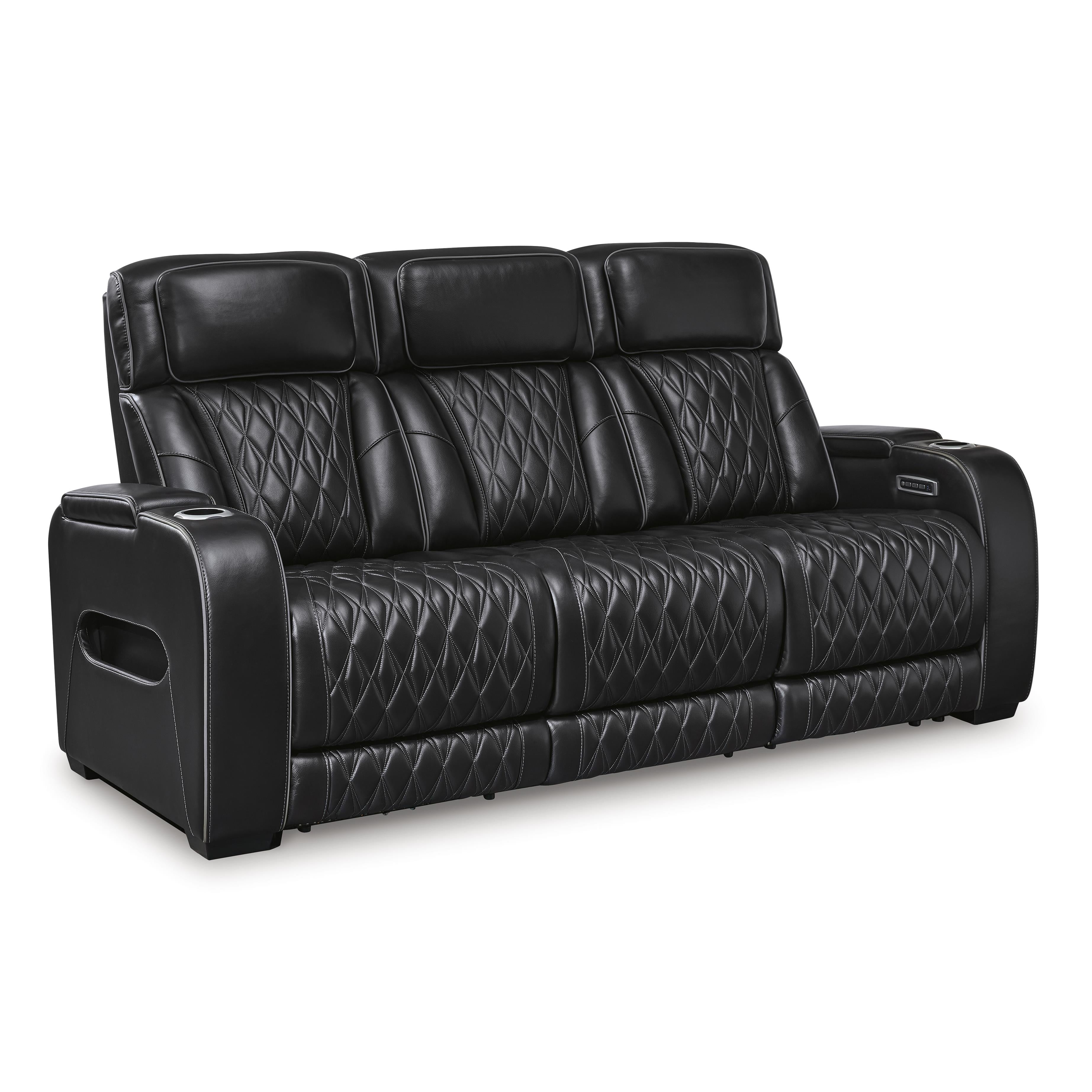 Signature Design by Ashley Boyington U2710615 Power Reclining Sofa wit