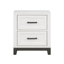 Homelegance Garretson 2-Drawer Nightstand 1450WH-4 IMAGE 1