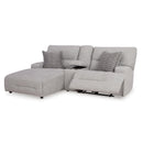 Signature Design by Ashley Acklen Place 93605S5 3 pc Power Reclining Sectional Sofa with Chaise IMAGE 1