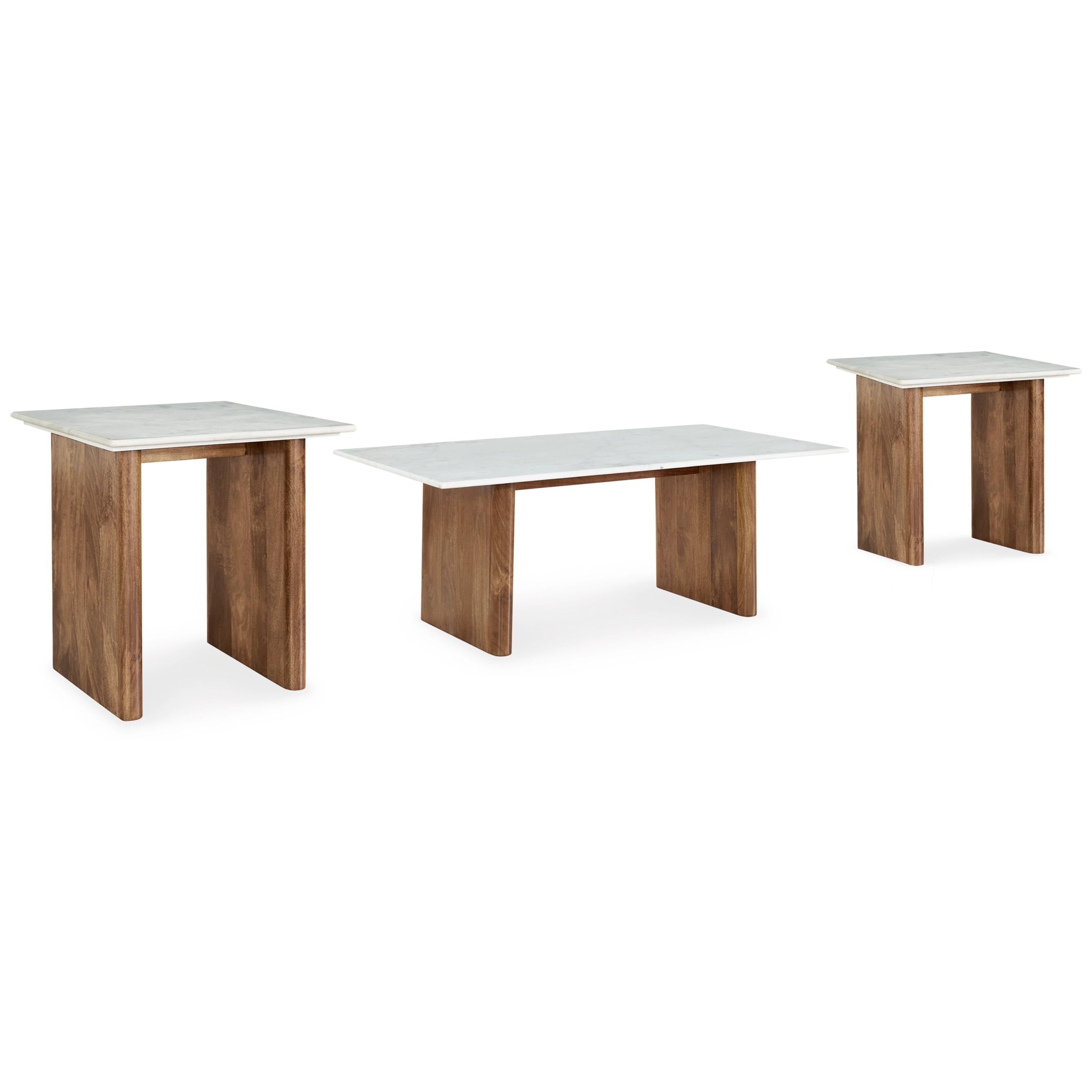 Signature Design by Ashley Isanti T662T1 Coffee Table and 2 End Tables