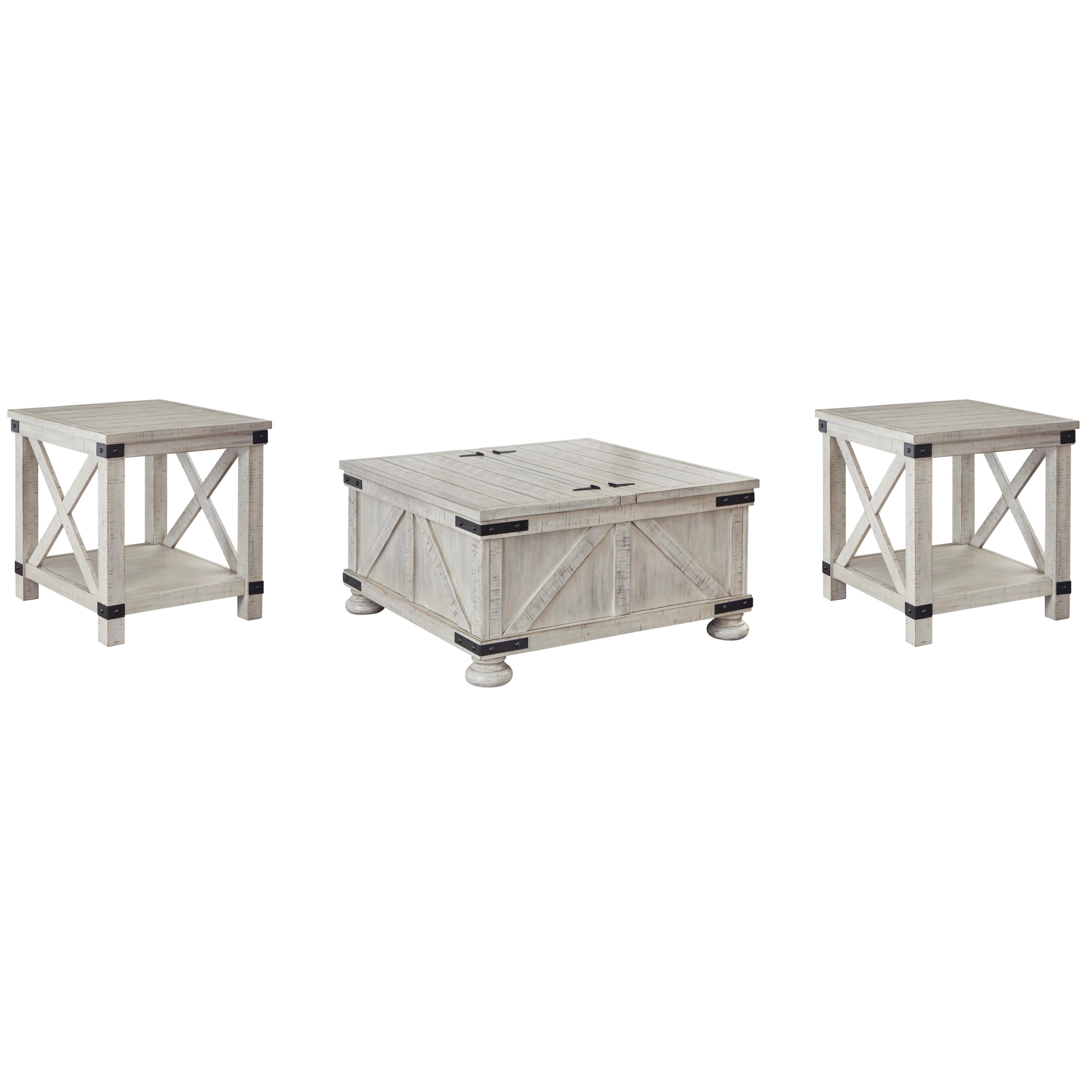 Signature Design by Ashley Carynhurst T929T1 Coffee Table and 2 End Ta