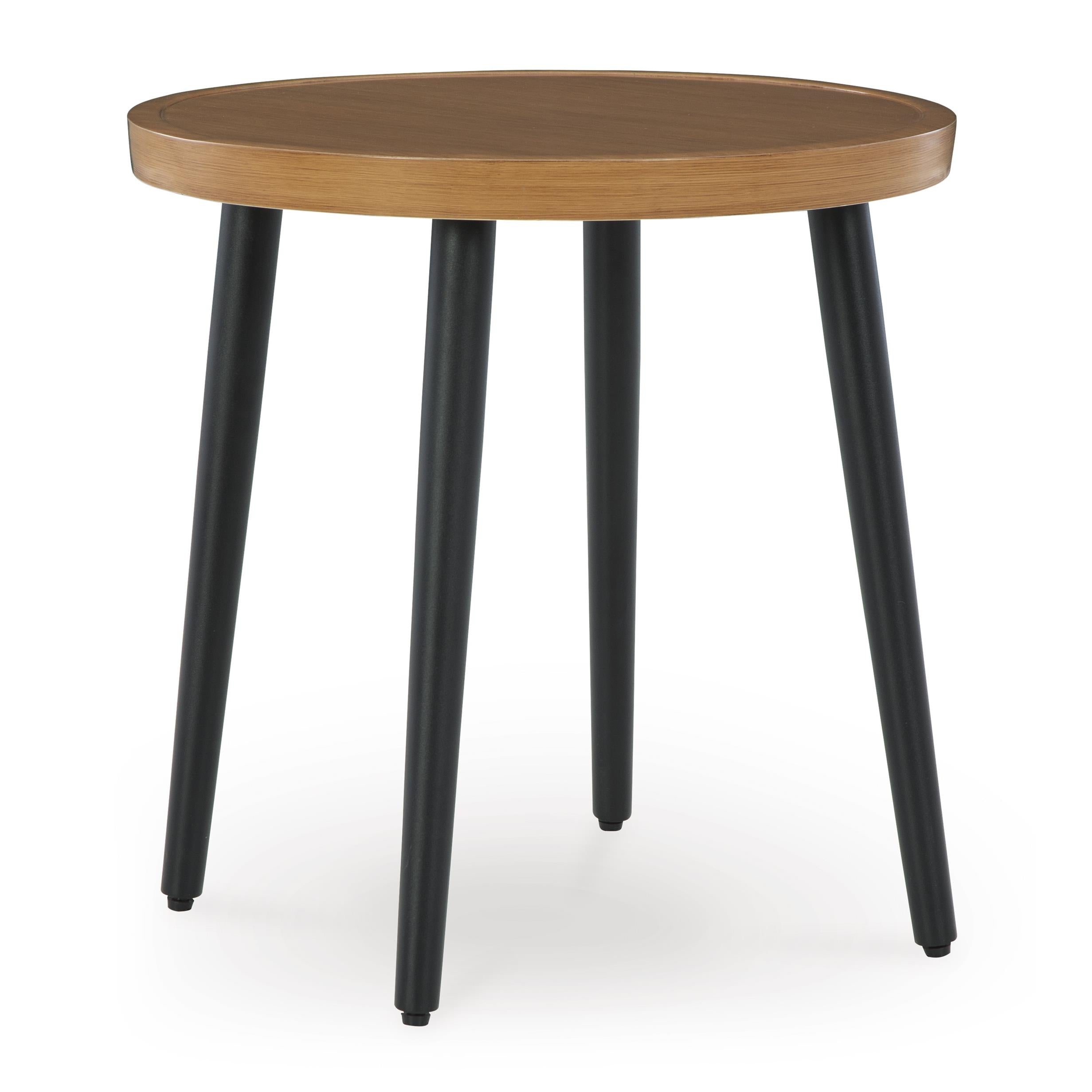 家具 table Signature Design by Ashley Horizon Hall P572-706 Round End Table