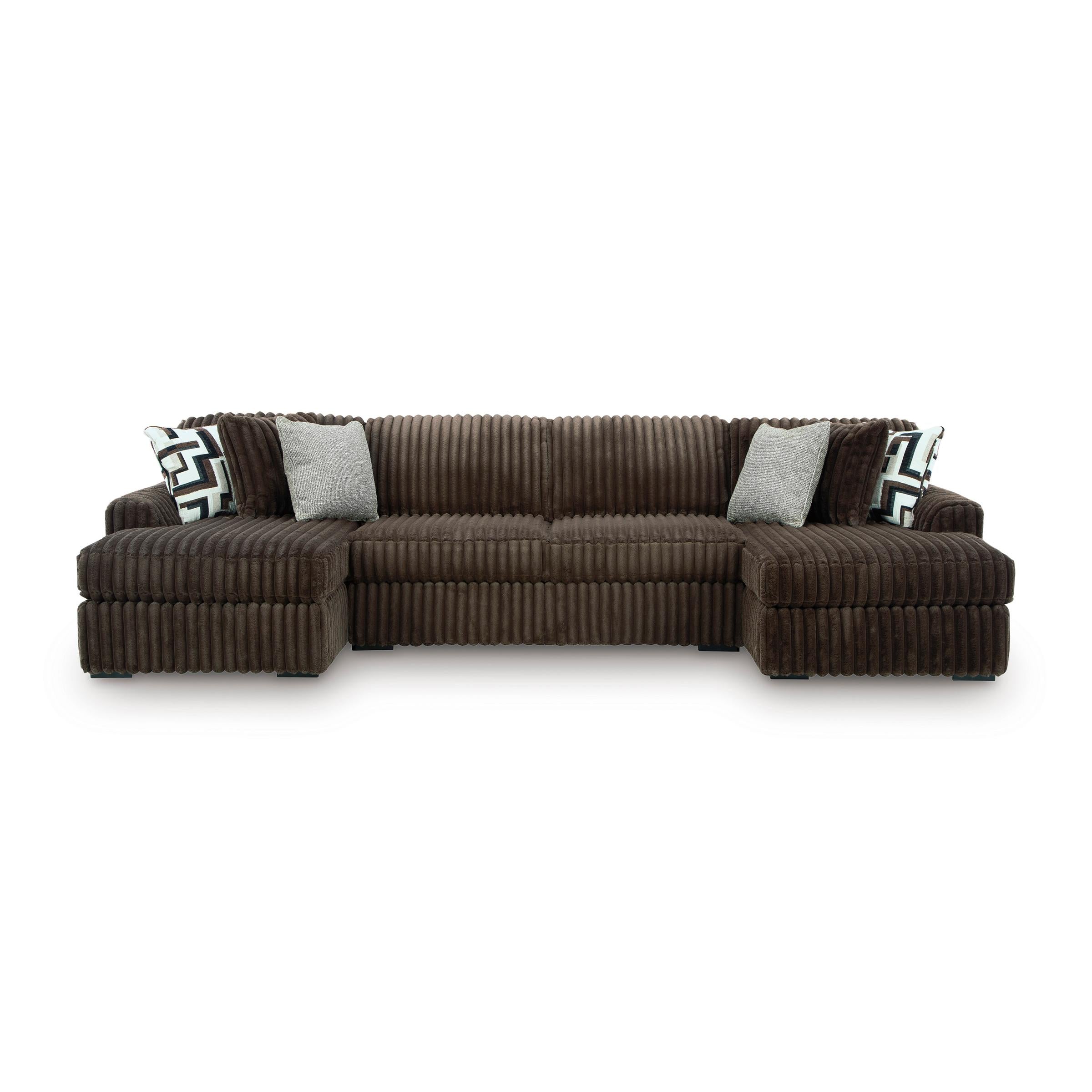 Signature Design by Ashley Midnight-Madness 98104S5 3 pc Sectional wit