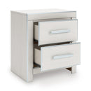 Signature Design by Ashley Zuraleus PCB3381-92 Two Drawer Night Stand IMAGE 2