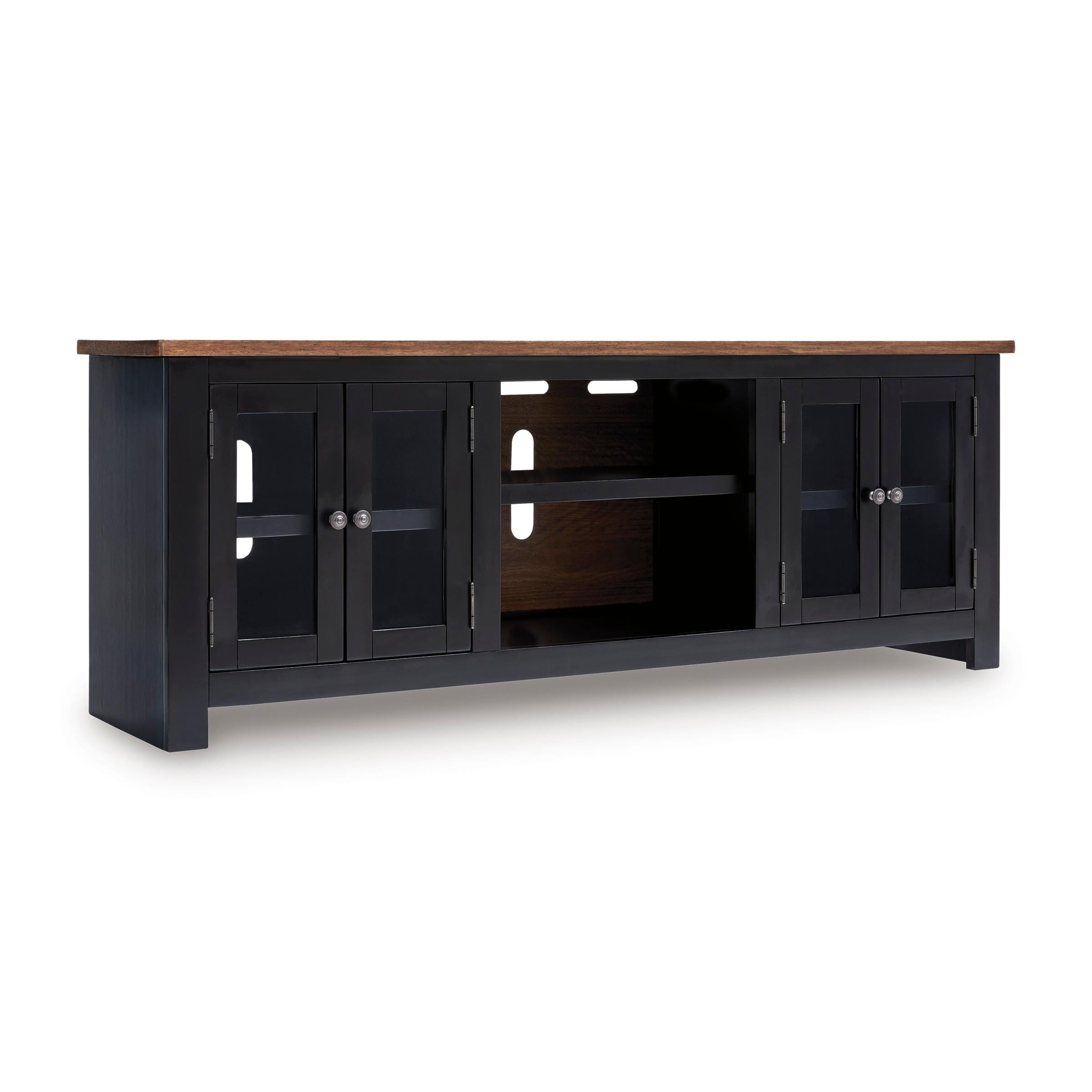 16★在庫セール/優良品♪オールドWホック Signature Design by Ashley Wildenauer W664-68 XL TV Stand with Firepla
