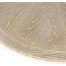 Jofran Round Auden Dining Table with Vinyl Top and Pedestal Base 2271-BONN50BWSH/2271-BONN50TWSH IMAGE 4