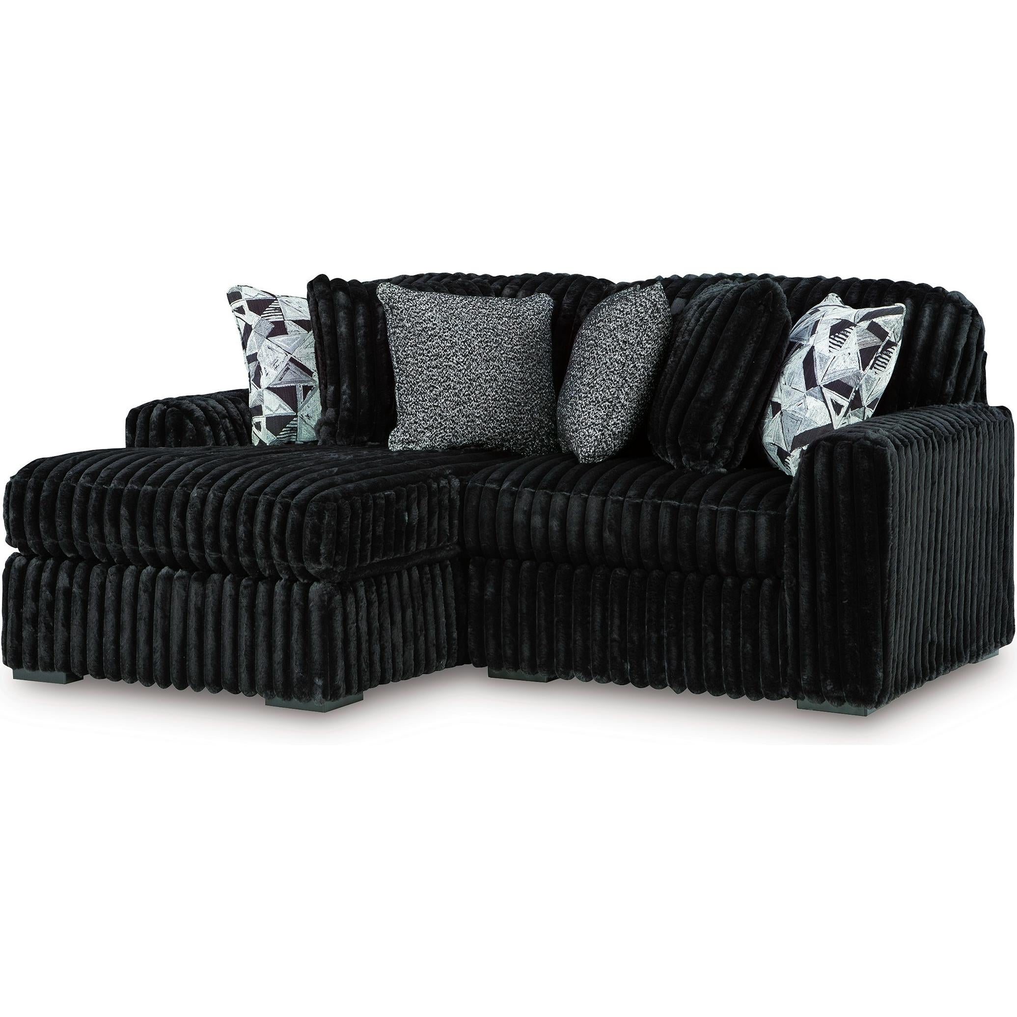 Signature Design by Ashley Midnight-Madness 98103S13 2 pc Sectional wi