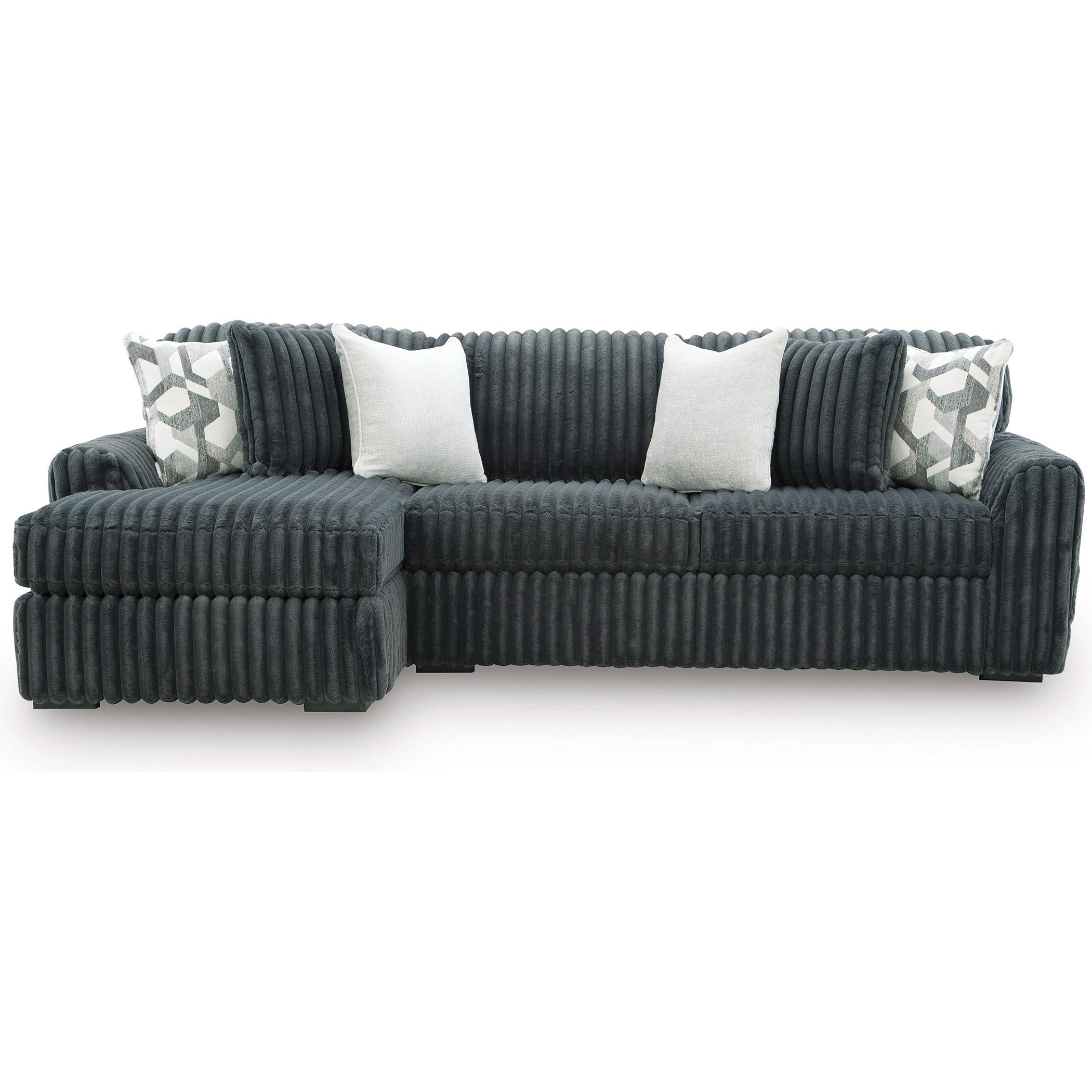 Signature Design by Ashley Midnight-Madness 98105S4 2 pc Sectional Sof