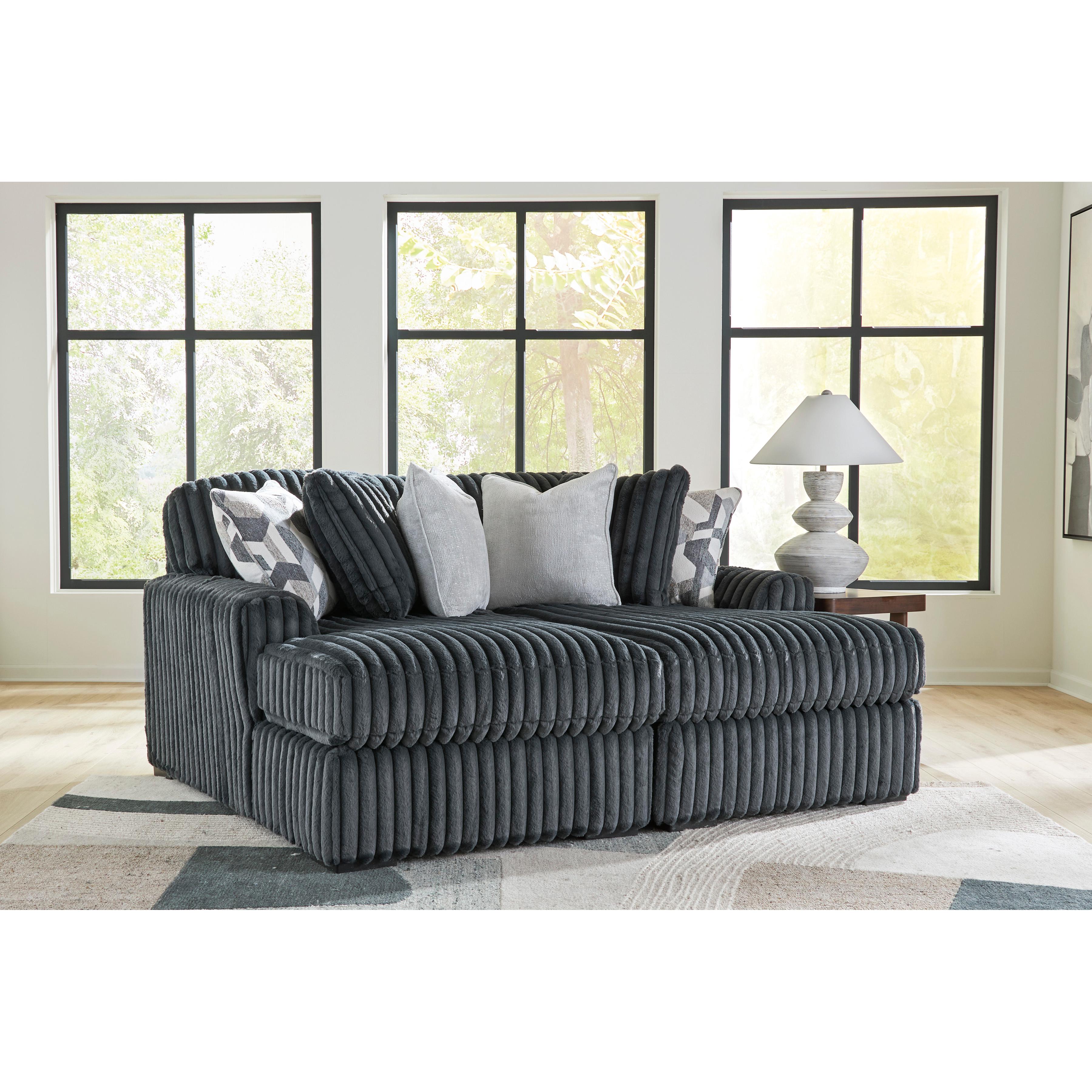 Signature Design by Ashley Midnight-Madness 98105S6 Super Chaise