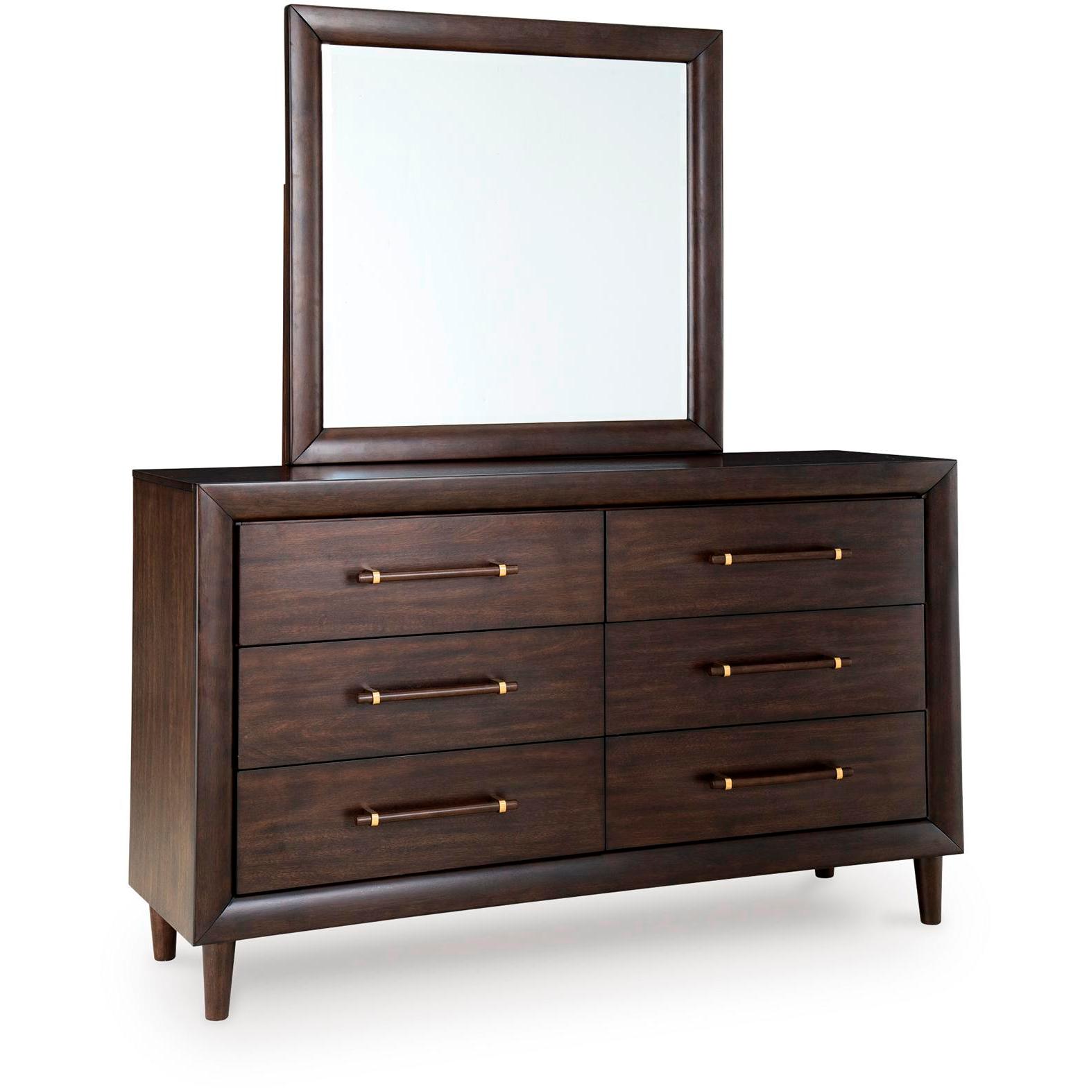 Benchcraft Dantenton 6-Drawer Dresser with Mirror B611-31/B611-36