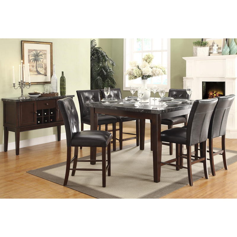 Homelegance Square Decatur Counter Height Dining Table with Marble Top 2456-36 IMAGE 6