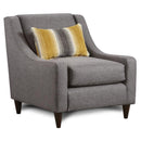 Fusion Furniture Stationary Fabric Accent Chair 592-KPMaxwell Gray IMAGE 1