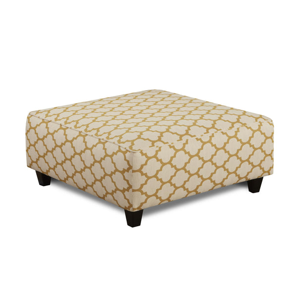 Fusion Furniture Fabric Ottoman 109Cash Citrine IMAGE 1