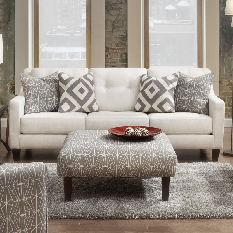 Fusion Furniture Stationary Fabric Sofa 3280BSugarshack Glacier IMAGE 2