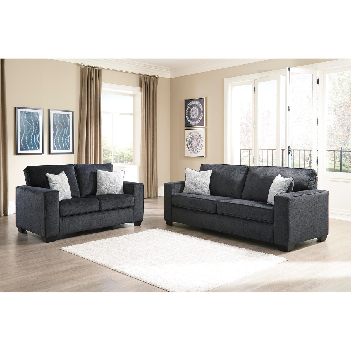 アリシア Signature Design by Ashley Altari 87213U1 2 pc Living Room Set