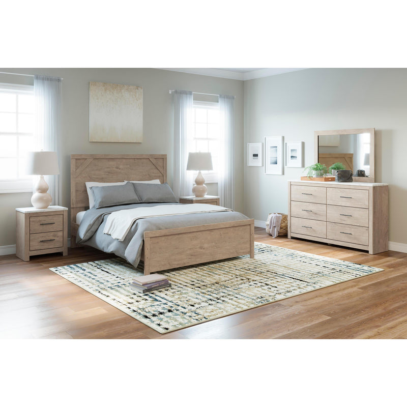 Senniberg 6 Piece Queen Panel Bedroom - Light Brown/White Senniberg 6 Piece Queen Panel Bedroom - Light Brown/White