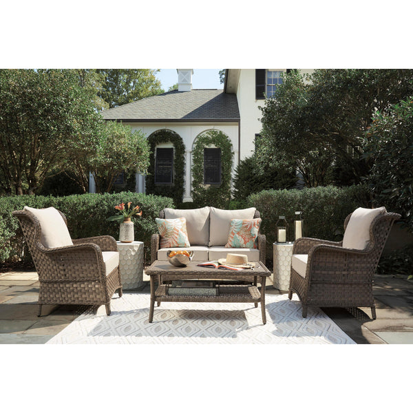 Signature Design by Ashley Clear Ridge P361 4 pc Outdoor Seating Set IMAGE 1