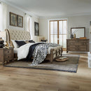  Liberty Furniture Industries Inc. Americana Farmhouse 615-BR-KSLDMN 6 pc King Sleigh Bedroom Set IMAGE 1