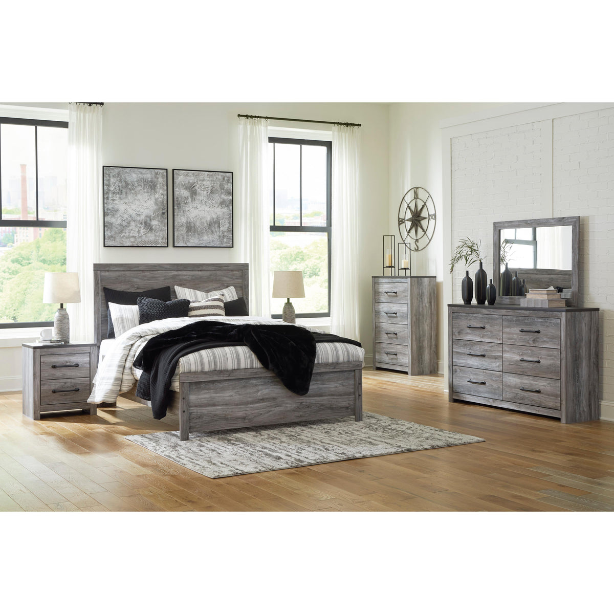 Signature Design by Ashley Bronyan B1290B10 8 pc Queen Panel Bedroom S