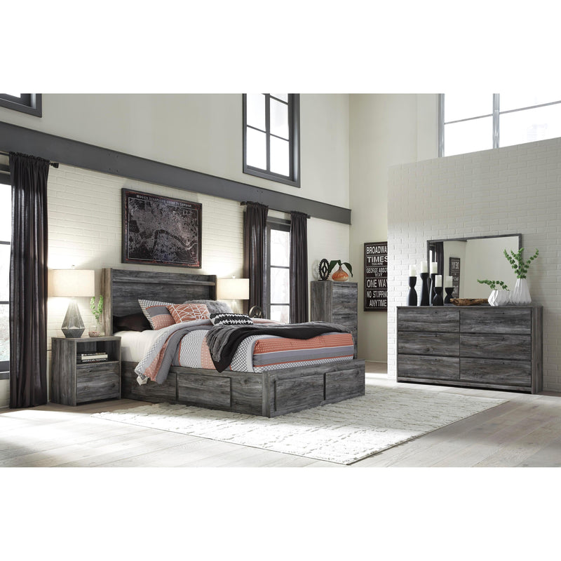 Baystorm 6 Piece King Storage Bedroom - Gray