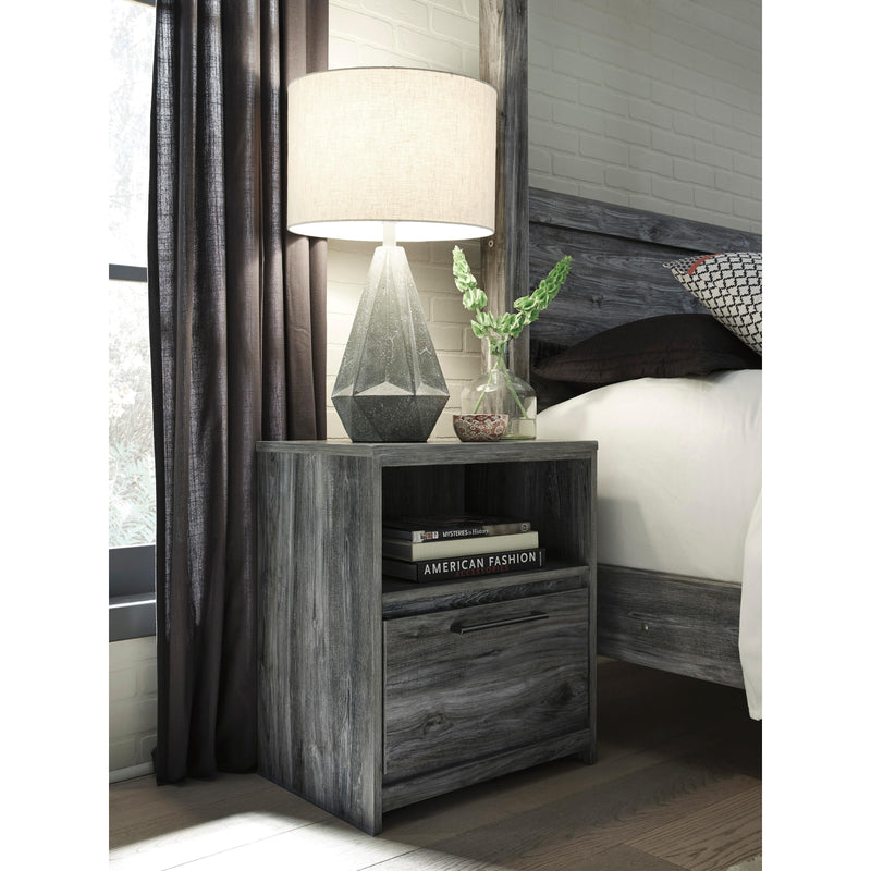 Baystorm gray king canopy bed sales