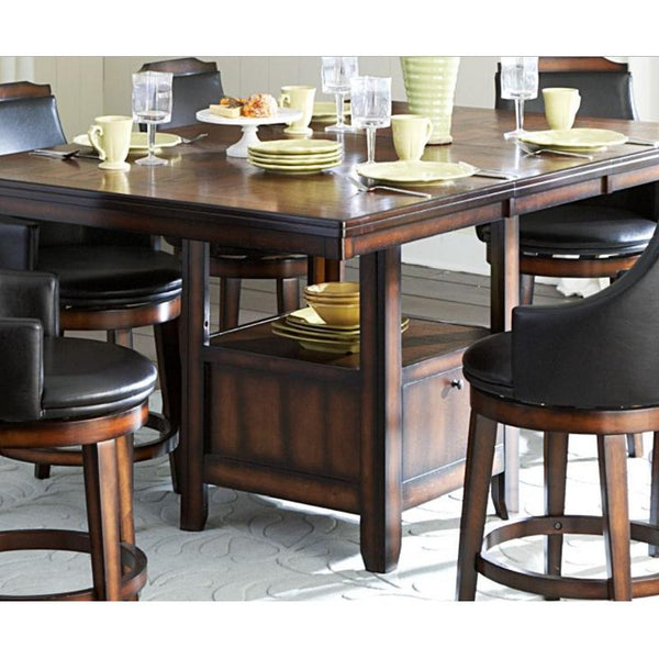 Homelegance Bayshore Counter Height Dining Table with Pedestal Base 5447-36XL/5447-36XLB IMAGE 1