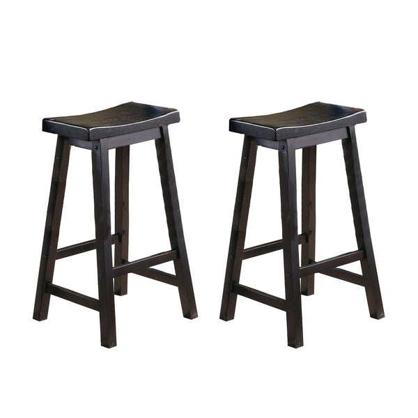 Homelegance Saddleback Pub Height Stool 5302BK-29 IMAGE 1