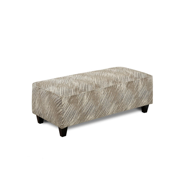 Fusion Furniture Fabric Ottoman 100DESERT RETREAT STONE IMAGE 1