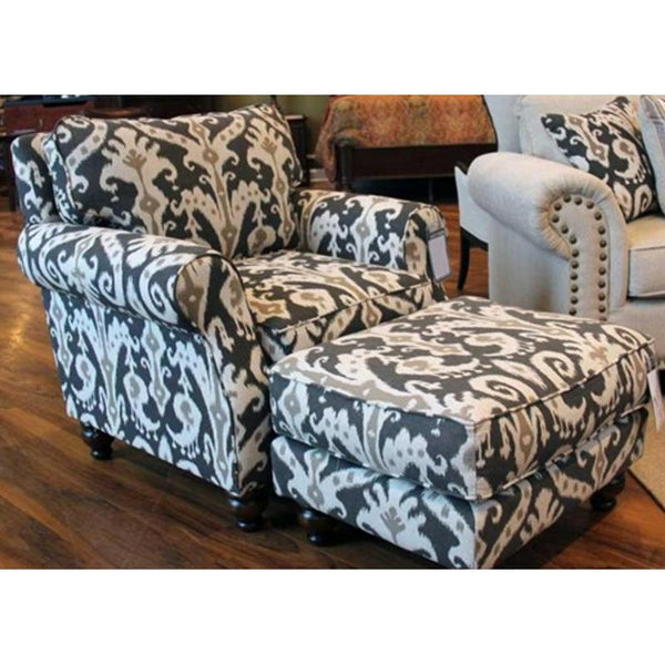 Fusion Furniture Fabric Ottoman 109Casbah Mink IMAGE 1