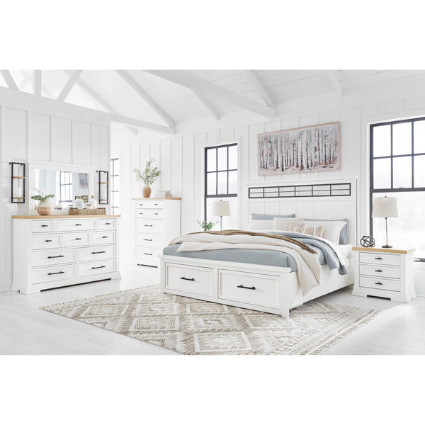 Benchcraft Ashbryn B844 8 pc Queen Panel Storage Bedroom Set