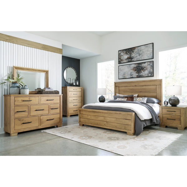  Signature Design by Ashley Galliden B841 8 pc Queen Panel Bedroom Set IMAGE 1