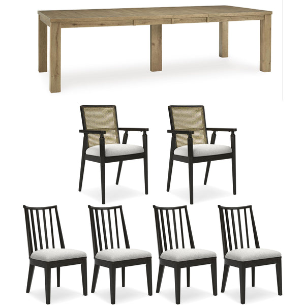 Signature Design by Ashley Galliden D841 7 pc Dining Set IMAGE 1
