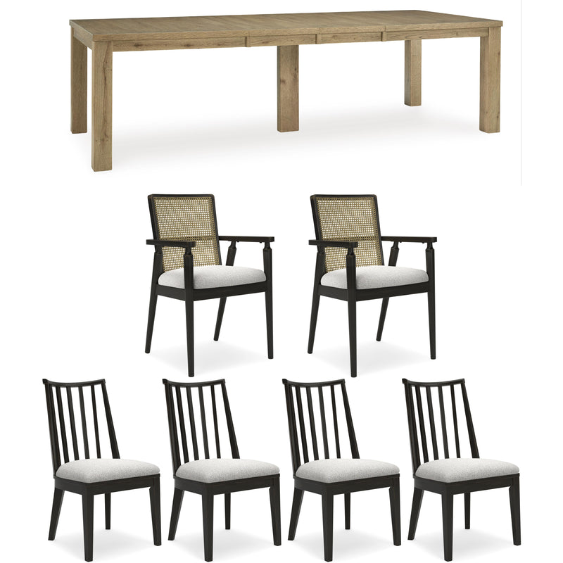Signature Design by Ashley Galliden D841 7 pc Dining Set IMAGE 1
